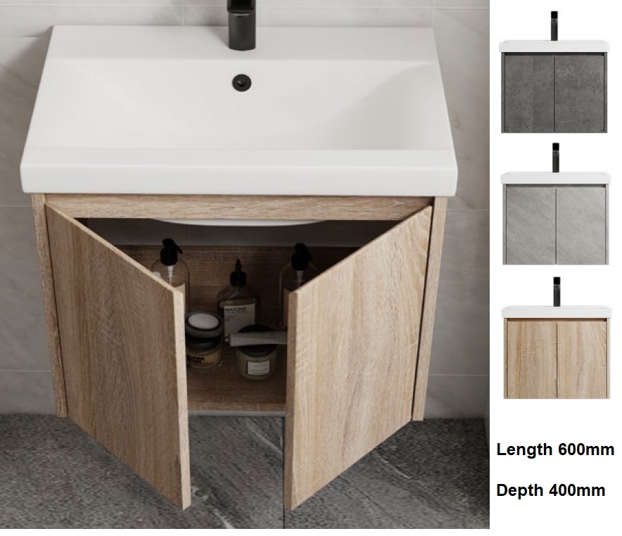 600mm PVC Vanity Cabinet Set 6345